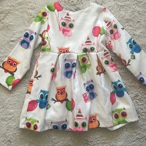 Abenmao Owl Dress. Size 6/7 girls